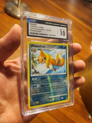 (POP 8) Pokemon Great Encounters Reverse Holo 37/106 Floatzel CGC 10 GEM MINT - Image 1 of 4