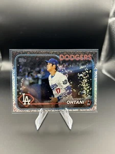 2024 Topps Shohei Ohtani LA Dodgers 1st Topps Card - Holiday Sparkle SSP - Picture 1 of 2