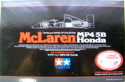 Juego de conductor e ingeniero Honda TAMIYA 1/20 McLaren MP4/5B con calcomanía para casco de Senna Foto 1 de 4