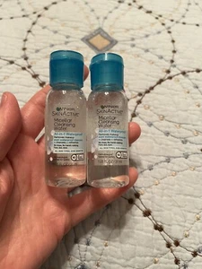 2 pack Garnier SkinActive Micellar Cleansing Water Travel Size 1.05 fl. oz. ea - Picture 1 of 2