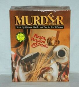 Pasta, Passion & Pistols Murder Mystery 1995 Party Game inc Cassette Tape Sealed