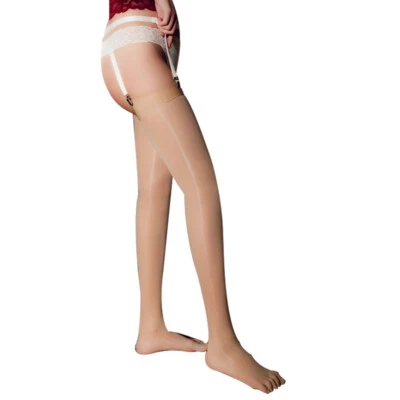 Meias brilhantes a óleo 8d com cinco dedos coxa alta sexy dedo do pé separado meias senhora - Imagem 1 de 4