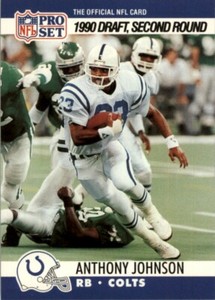 1990 Pro Set Anthony Johnson #705