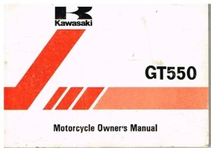 KAWASAKI GT550 ORIGINAL 1985 BESITZERANLEITUNG & WARTUNGSHANDBUCH - Bild 1 von 1