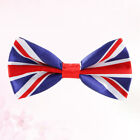 British Flag Bow Tie Adjustable Satin Bow - Elizabeth II Party Supplies