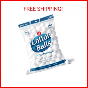 DecorRack 300 Small Cotton Balls for Make-Up, Nail Polish Removal, Pet Care, App - Picture 1 of 2
