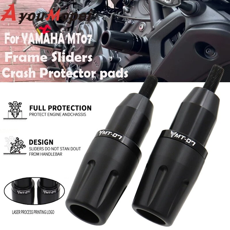 For Yamaha MT-07 MT07 FZ-07 Tracer 700/GT CNC Frame Sliders Crash Protector - Image 1 of 4
