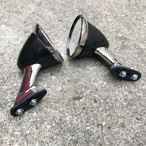Bullet Mirror Fender Retro Car Fit For DATSUN NISSAN MAZDA TOYOTA MITSUBISHI NEW - Picture 1 of 12