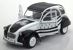CITROEN 2CV6 BREIZH BZH 1978 BIANCO NERO SOLIDO S1850018 1/18 BRETAGNA 2CV 6 - Foto 1 di 4