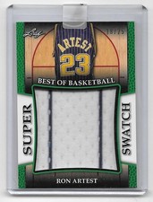 2017 Leaf Best Of Basketball Green #25 Ron Artest Super Swatch Jersey #18/25