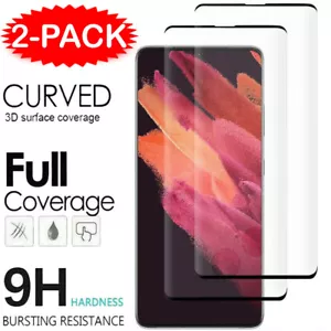 For Samsung S24 S23 S22 Ultra S21 Plus S20 FE Tempered Glass Screen Protector - Picture 1 of 11