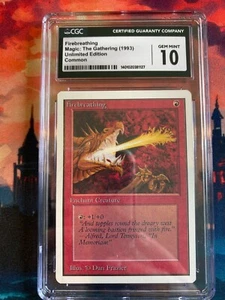 MTG Unlimited Firebreathing CGC 10 - Picture 1 of 2
