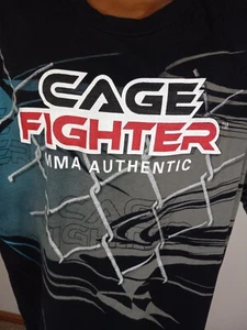 Cage Fighter MMA Authentic 2XL Black Cotton T Shirt - Picture 1 of 4