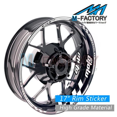 Pegatinas de llanta azul Racing de 17 pulgadas AA01 para Ducati Monster 1000 03-05 03 04 05 Foto 1 de 4