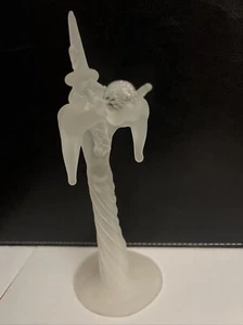 Rare Fantasy Series MILON TOWNSEND Art Glass 7" Sculpture WIZARD w/ CRYSTAL - Picture 1 of 13