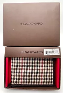 Baekgaard Brieftasche mit Brieftasche, kariert brandneu im Karton UVP 38,00 $ kostenloser Versand - Bild 1 von 7