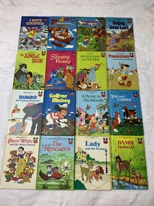 x16 Disney Wunderbare Welt des Lesens Buch Lot Mickey Duck Geschichten Prinzessin & mehr - Bild 1 von 14