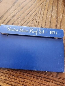 1971 S PROOF LINCOLN CENT ORIGINAL PROOF SET OGP - CAMEO - Picture 1 of 4