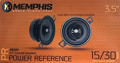 NEW Memphis Audio PRXP3 3.5" Coaxial 2-Way Speakers (1 PAIR) 3-1/2"