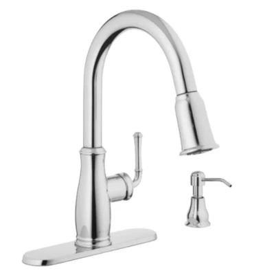 NOVO! Torneira de cozinha retrátil, cromada, Kagan - Imagem 1 de 4