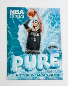 Victor Wembanyama 2024-25 Panini NBA Hoops Pure Players #9 San Antonio Spurs - Foto 1 di 2