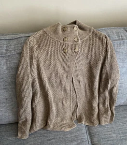 Seltener Woolrich Schal Pullover 6 Knöpfe 2XL braun - Bild 1 von 3
