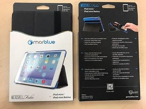 MarBlue MicroShell Folio Stand Case for iPad Mini 1,2,3 Retina Black Sleep/Wake - Picture 1 of 1