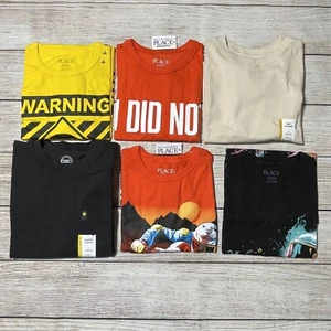 Boys Lot Of Graphic T-shirts Size L (10-12). NWT! Lot Of 6 Shirts. Casual - Picture 1 of 17
