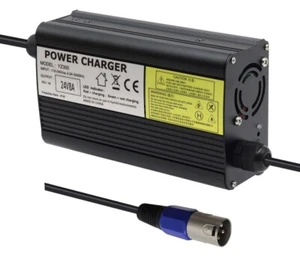 24V 8A Battery Charger with XLR Connector for Jazzy 1450, invacare tdx 3, Inv... - Picture 1 of 4