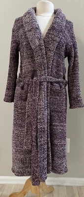 BAREFOOT DREAMS Cozy Chic Knit Amethyst Plum Flint Robe Style 509 Size 1 - Image 1 of 4