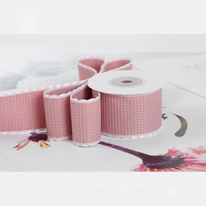 Lacework Waffle Checked Ribbon Clothing Adjuvant Webbing DIY Handmade Packing - Picture 1 of 11