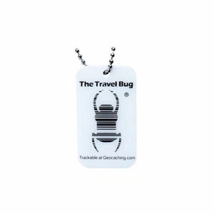 Geocaching QR Travel Bug Glow in the Dark Geocaching Trackable Geocoin - Bild 1 von 2