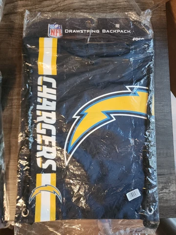NFL Los Angeles Chargers Drawstring Backpack FOCO NIB Cover