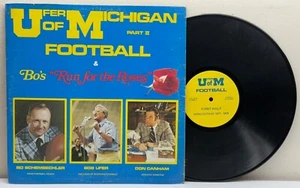 University of Michigan Football Highlights 1977-1979 Bo’s Run For The Roses LP - Picture 1 of 13