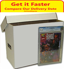 Cardboard Comic Storage Box with Lid - Regular Holds up to 200 Comics