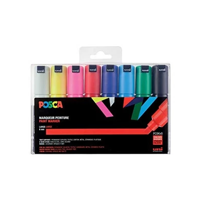 Uni marker pen POSCA bold Sumishin 8 colors PC8K8C - Image 1 of 4