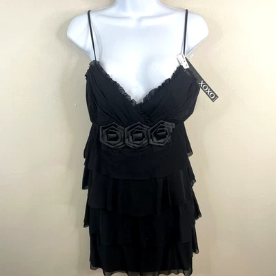 Vestido Y2k Babydoll Whimsigoth Para Mujer Nuevo con Etiquetas Pequeño Malla En Niveles Roseta Año Nuevo Salir Foto 1 de 4