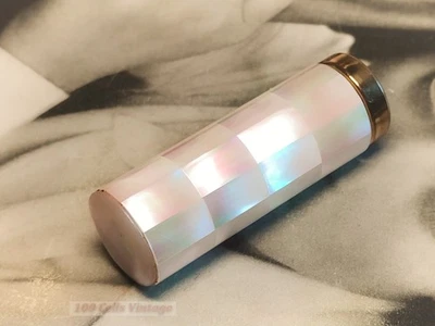 Mother of Pearl vintage lipstick case-makeup compact-1t - Image 1 of 4