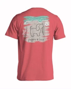 Puppie Love Dog Sand Pup Short Sleeve T-Shirt NEW Fast Free Ship - Picture 1 of 7