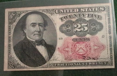 1874 25 CENTS FRACTIONAL CURRENCY Walker Washington DC - Image 1 of 2