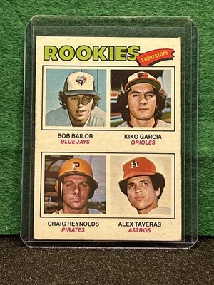 1977 Topps Rookie Shortstops #474 Craig Reynolds, Bob Bailor, Kiko Garcia (RC) - Image 1 of 3