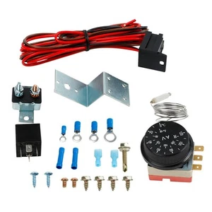 Radiator Fan Thermostat Control Relay Wire Kit 12V For Car Truck Q3I17881 - Picture 1 of 6