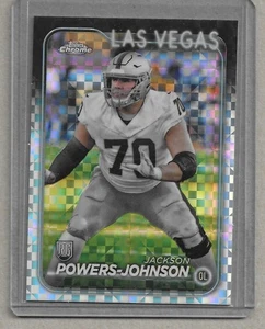 2024 Topps Chrome "X-Fractor" Jackson Powers-Johnson RC #294 NM-MT !! RAIDERS - Bild 1 von 2