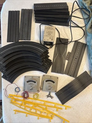 Mixed Lot of Vintage AURORA AFX MODEL MOTORING Slot Car Track Accessories Parts - Image 1 of 4