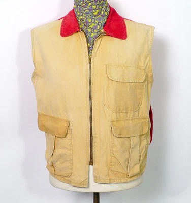 New Vintage SafTBak Canvas Vest  Pheasant Game Hunting Shooting #374 - Image 1 of 4