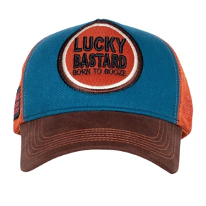 King Kerosin Herren Trucker Cap "Lucky Bastard" in Petrol - Bild 1 von 4