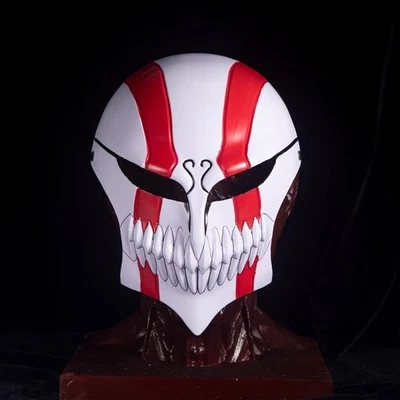 Anime Blanqueador Kurosaki Ichigo Máscara de Resina Fiesta de Halloween Juegos con disfraces Utilería Regalo Juguete Foto 1 de 4