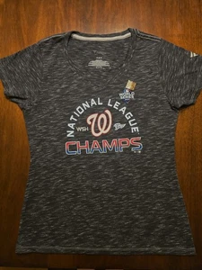 ⚾️ NEU Fanatics Washington Nationals 2019 NL Champs T-Shirt Damen Medium - Bild 1 von 8