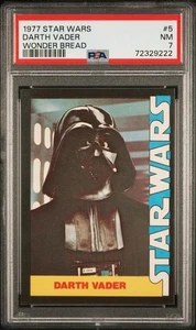 1977 Star Wars Darth Vader Wonder Bread PSA 7 Rookie - Picture 1 of 2