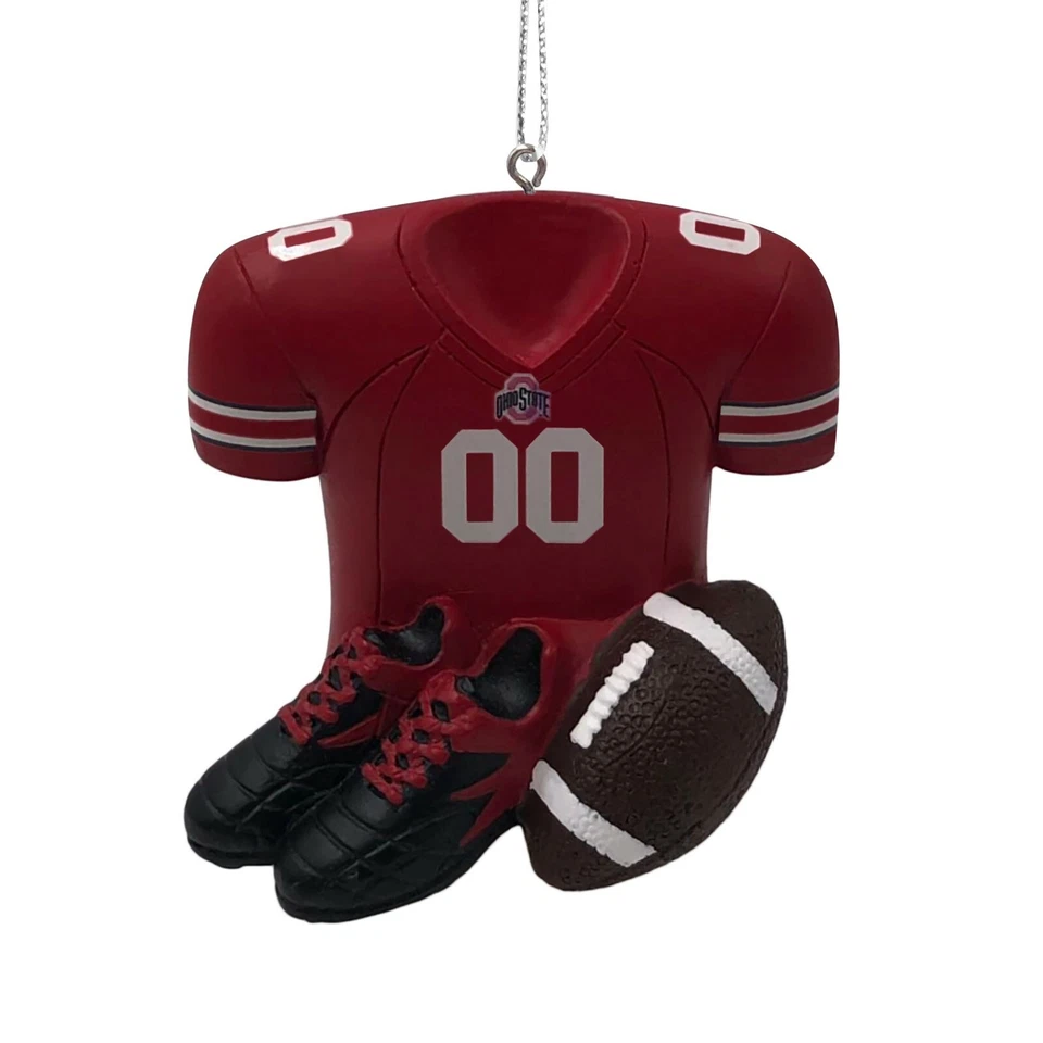 Adorno navideño árbol de Navidad del estado de Ohio - Equipo de botines de fútbol americano jersey Foto 1 de 1